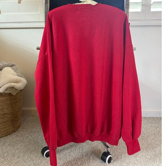 Coca Cola Oversized Sweatshirt by The Laundry Room - Size Small Red - Picture 4 of 10